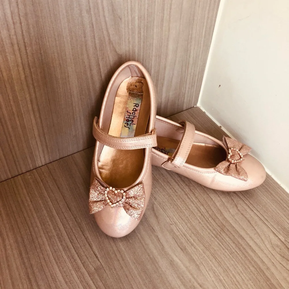 Rachel Shoes shimmery rose